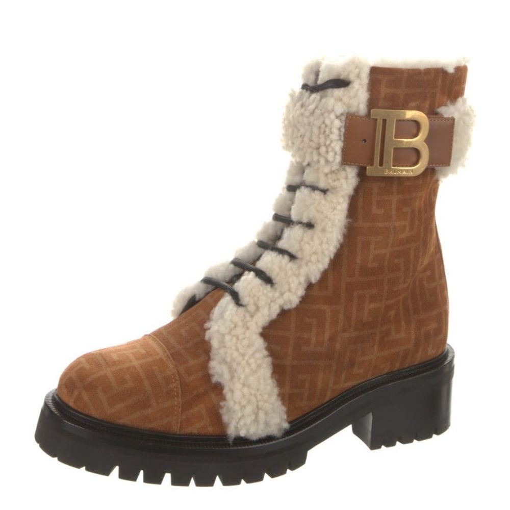 Balmain winter combat boots